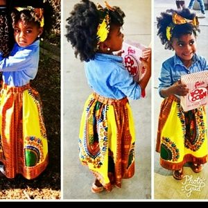 African print skirt for your princess